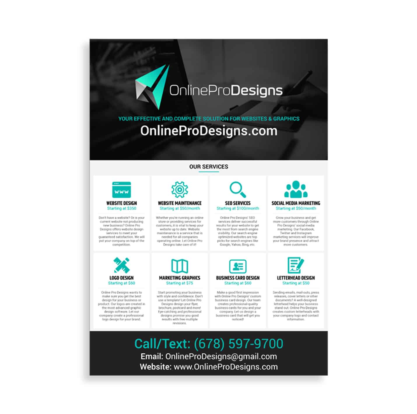 Online Pro Designs Banner | Logo Design By Online Pro Designs Atlanta GA | Marketing Graphics By Online Pro Designs Atlanta GA | Graphic Design By Online Pro Designs Atlanta GA | Online Company Based In Atlanta GA
